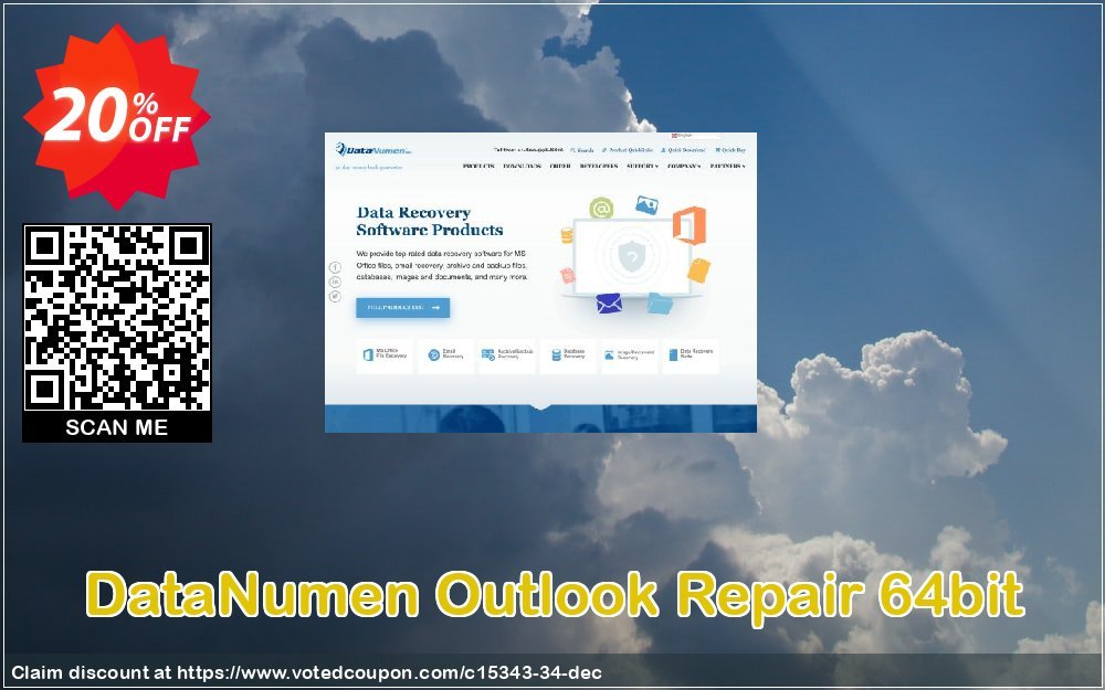 DataNumen Outlook Repair 64bit Coupon, discount Education Coupon. Promotion: Coupon for educational and non-profit organizations