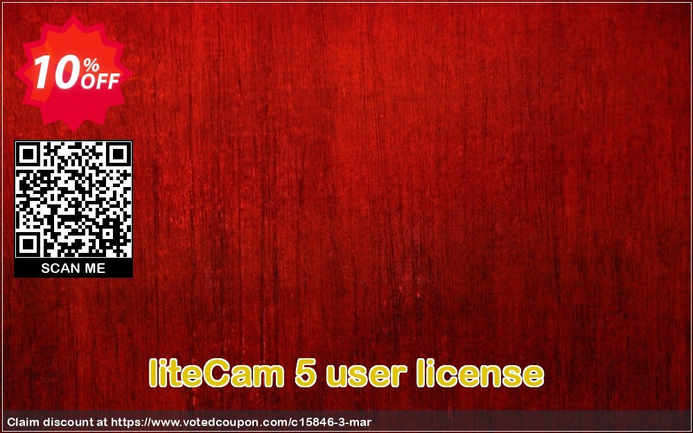 liteCam 5 user Plan Coupon Code Apr 2024, 10% OFF - VotedCoupon