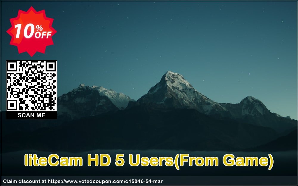 liteCam HD 5 Users, From Game  Coupon Code Apr 2024, 10% OFF - VotedCoupon