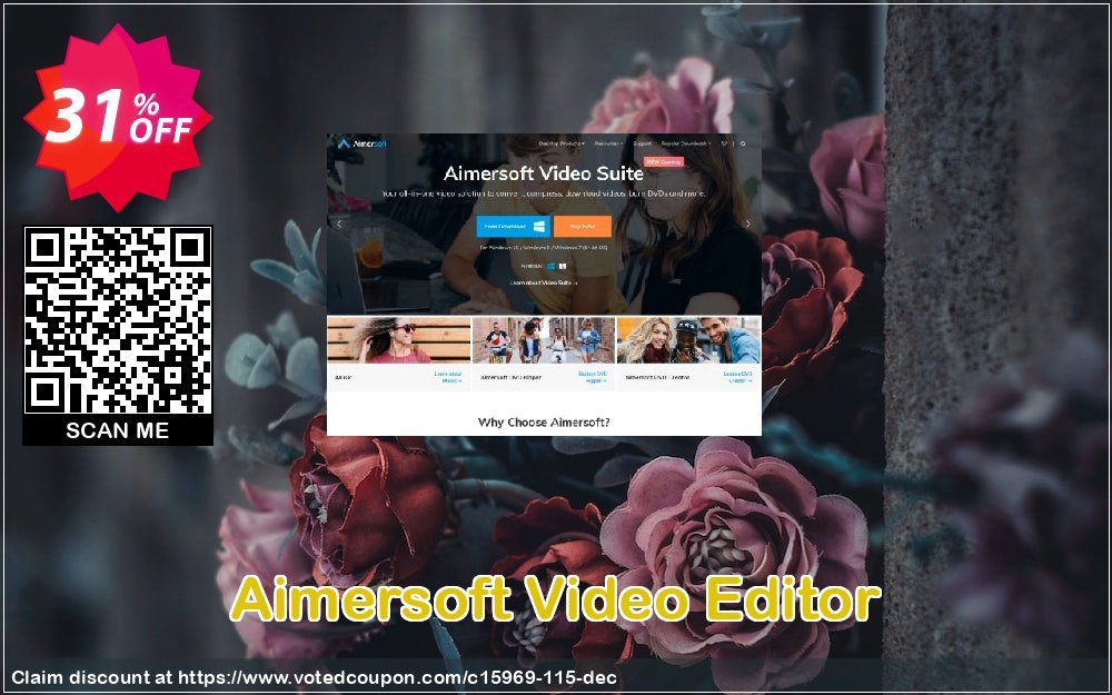 Aimersoft Video Editor Coupon, discount 15969 Aimersoft discount. Promotion: 