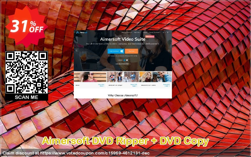 Aimersoft DVD Ripper + DVD Copy Coupon, discount Aimersoft DVD Ripper + DVD Copy awful offer code 2023. Promotion: wondrous sales code of Aimersoft DVD Ripper + DVD Copy 2023