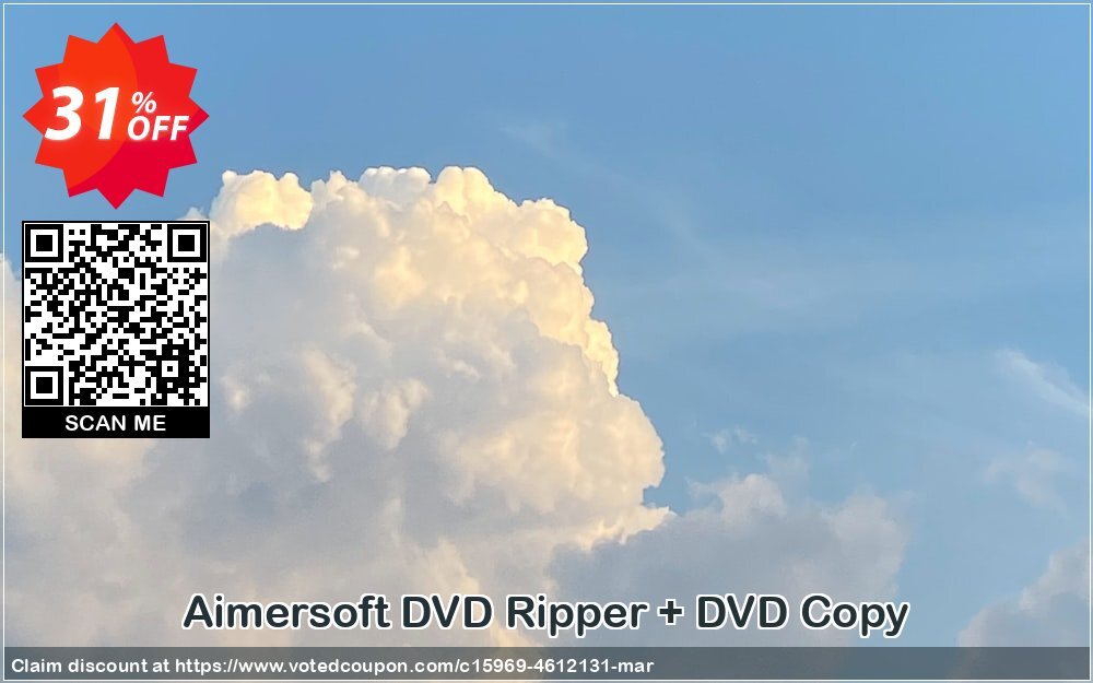 Aimersoft DVD Ripper + DVD Copy Coupon Code Apr 2024, 31% OFF - VotedCoupon