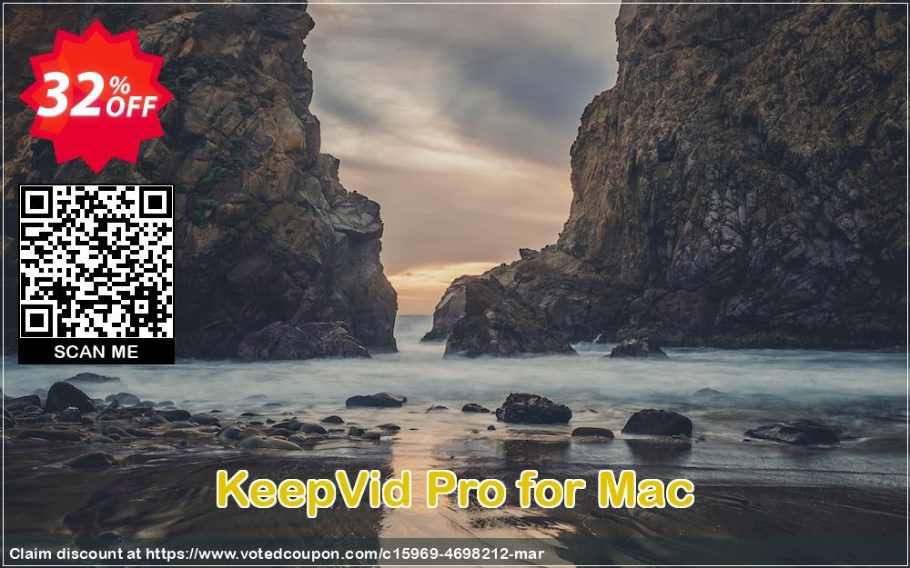 KeepVid Pro for MAC Coupon, discount KeepVid Pro for Mac impressive promo code 2024. Promotion: imposing offer code of KeepVid Pro for Mac 2024