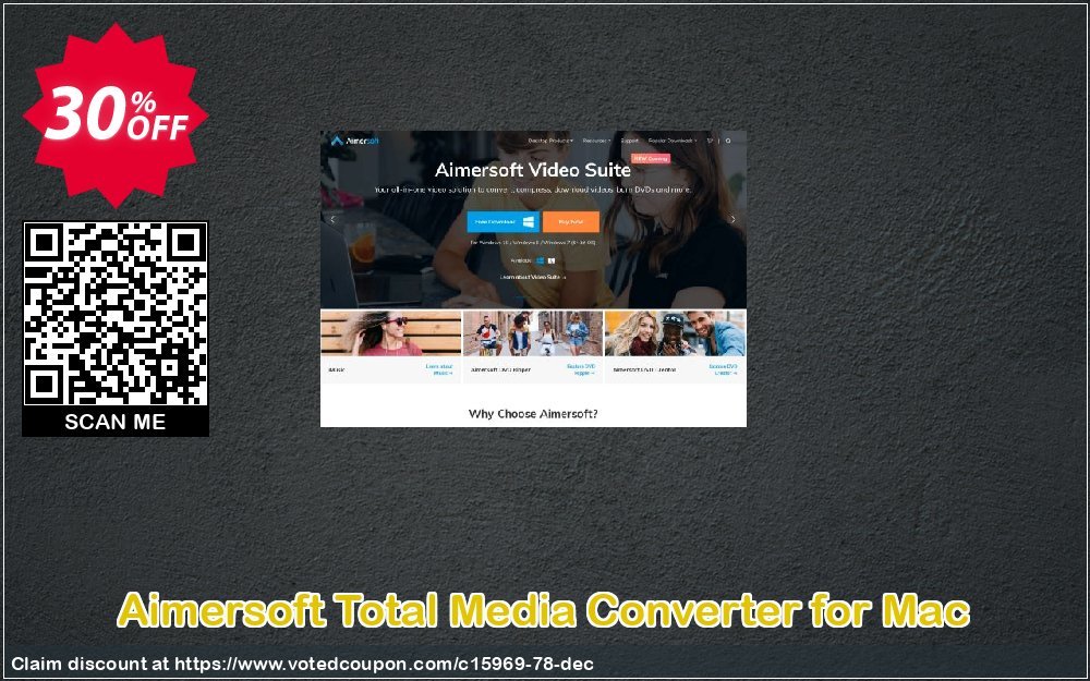 Aimersoft Total Media Converter for MAC Coupon, discount Aimersoft Total Media Converter for Mac super discounts code 2023. Promotion: 