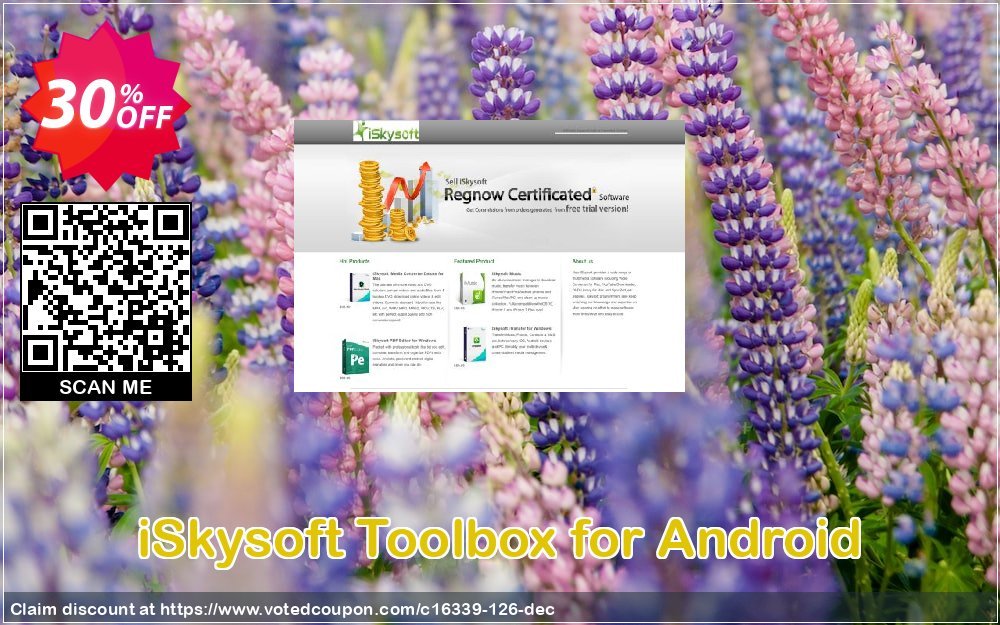 iSkysoft Toolbox for Android Coupon, discount iSkysoft discount (16339). Promotion: iSkysoft coupon discount code 100% active