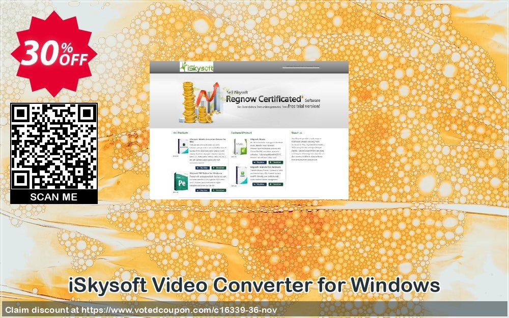 iSkysoft Video Converter for WINDOWS Coupon, discount iSkysoft discount (16339). Promotion: iSkysoft coupon code active