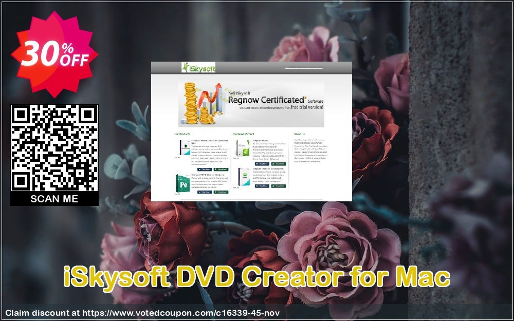 iSkysoft DVD Creator for MAC Coupon, discount iSkysoft DVD Creator for Mac fearsome promotions code 2023. Promotion: 