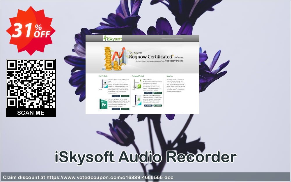 iSkysoft Audio Recorder Coupon, discount iSkysoft Audio Recorder dreaded sales code 2023. Promotion: dreaded sales code of iSkysoft Audio Recorder 2023