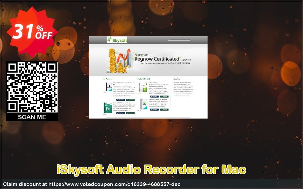 iSkysoft Audio Recorder for MAC Coupon, discount iSkysoft Audio Recorder for Mac excellent deals code 2023. Promotion: excellent deals code of iSkysoft Audio Recorder for Mac 2023