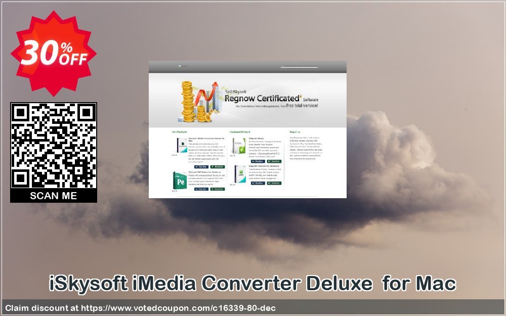 iSkysoft iMedia Converter Deluxe  for MAC Coupon, discount iSkysoft discount (16339). Promotion: iSkysoft coupon code active