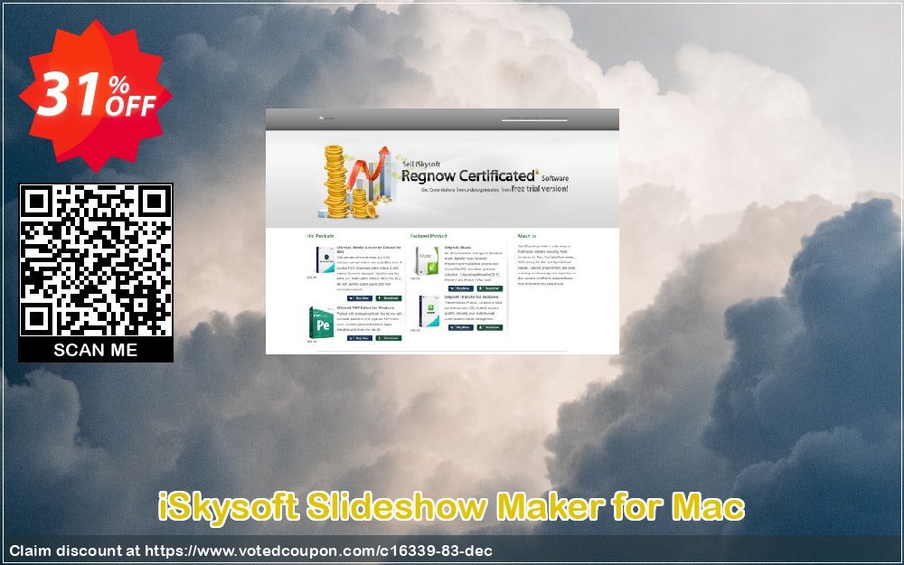 iSkysoft Slideshow Maker for MAC Coupon, discount iSkysoft discount (16339). Promotion: iSkysoft coupon code active