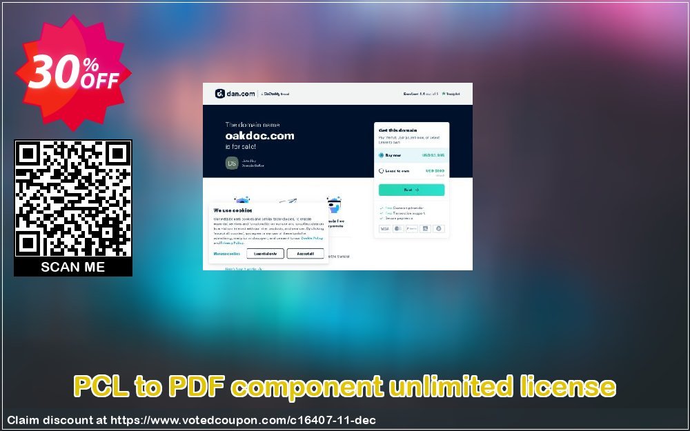 PCL to PDF component unlimited Plan Coupon, discount pcltopdf_unlimited. Promotion: 