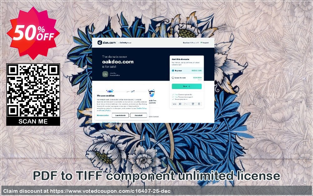 PDF to TIFF component unlimited Plan Coupon, discount PDF to TIFF COMPONENT UNLIMITED 50%. Promotion: 