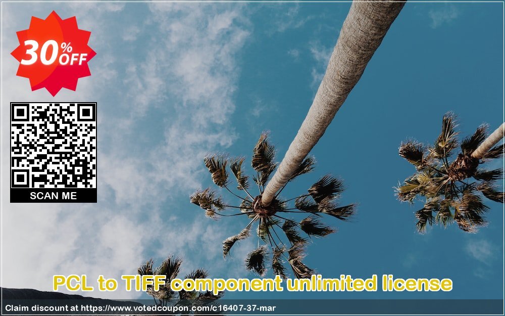 PCL to TIFF component unlimited Plan Coupon, discount pcltotiff_unlimited. Promotion: 