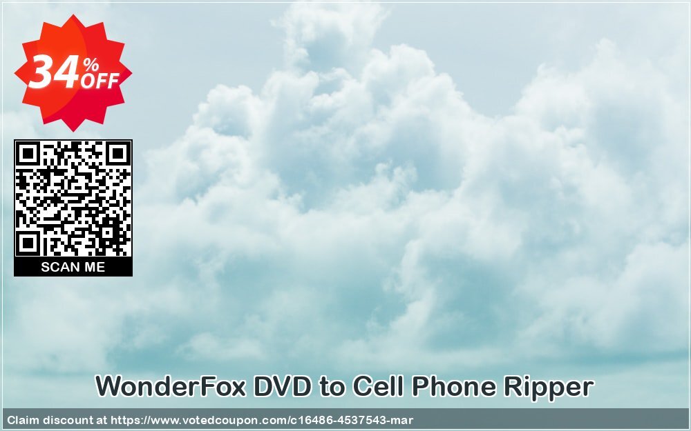 WonderFox DVD to Cell Phone Ripper Coupon, discount WonderFox DVD to Cell Phone Ripper awful discounts code 2024. Promotion: awful discounts code of WonderFox DVD to Cell Phone Ripper 2024