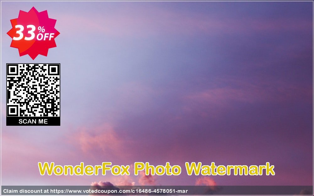 WonderFox Photo Watermark Coupon, discount WonderFox Photo Watermark hottest promo code 2024. Promotion: hottest promo code of WonderFox Photo Watermark 2024