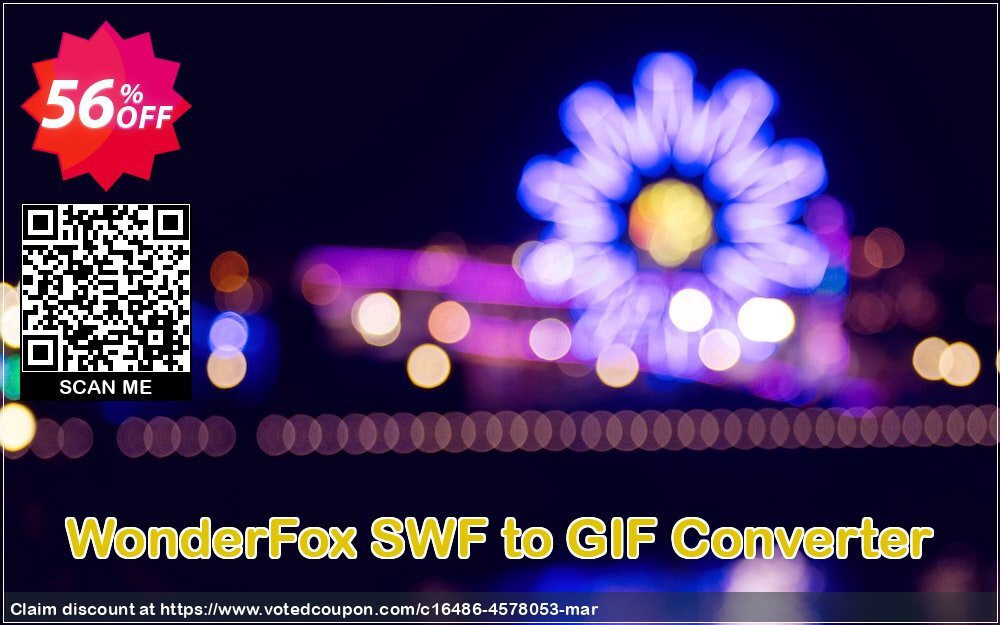 WonderFox SWF to GIF Converter Coupon, discount WonderFox SWF to GIF Converter exclusive promotions code 2024. Promotion: exclusive promotions code of WonderFox SWF to GIF Converter 2024