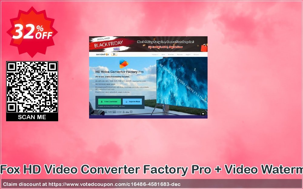 WonderFox HD Video Converter Factory Pro + Video Watermark Pro Coupon, discount HD Video Converter Factory Pro + Video Watermark best discount code 2023. Promotion: best discount code of HD Video Converter Factory Pro + Video Watermark 2023