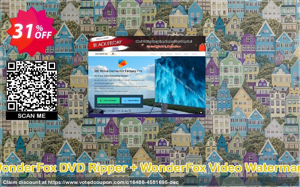 WonderFox DVD Ripper + WonderFox Video Watermark Coupon, discount WonderFox DVD Ripper + WonderFox Video Watermark impressive deals code 2023. Promotion: impressive deals code of WonderFox DVD Ripper + WonderFox Video Watermark 2023
