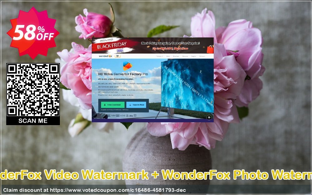 WonderFox Video Watermark + WonderFox Photo Watermark Coupon, discount WonderFox Video Watermark + WonderFox Photo Watermark wondrous deals code 2023. Promotion: wondrous deals code of WonderFox Video Watermark + WonderFox Photo Watermark 2023