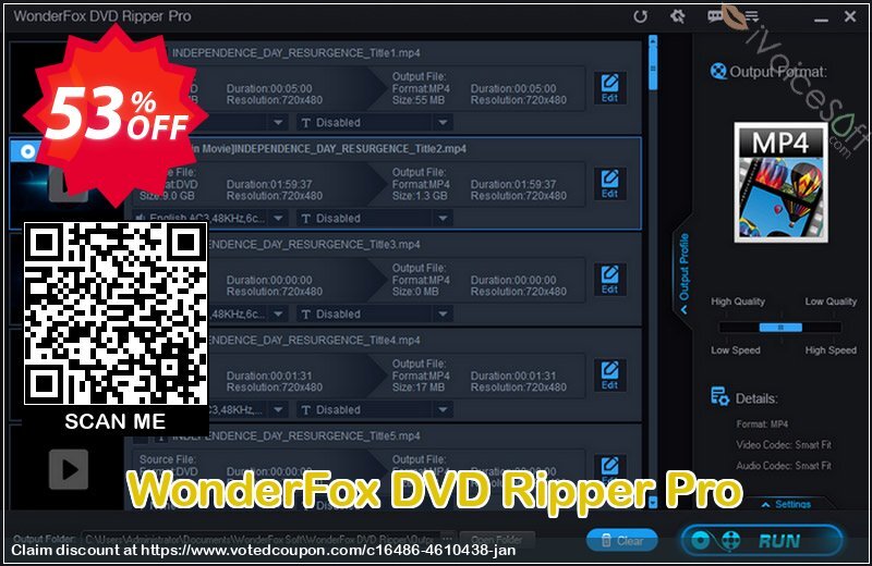 WonderFox DVD Ripper Pro Coupon Code Mar 2024, 53% OFF - VotedCoupon