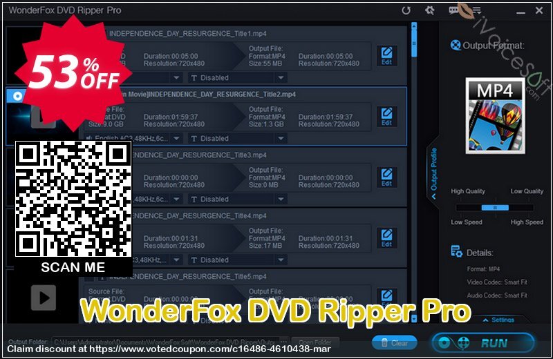 WonderFox DVD Ripper Pro Coupon, discount 50% OFF WonderFox DVD Ripper Pro, verified. Promotion: Best promotions code of WonderFox DVD Ripper Pro, tested & approved