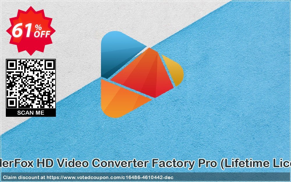 WonderFox HD Video Converter Factory Pro, Lifetime Plan  Coupon, discount 50% OFF WonderFox HD Video Converter Factory Pro (Lifetime License), verified. Promotion: Best promotions code of WonderFox HD Video Converter Factory Pro (Lifetime License), tested & approved