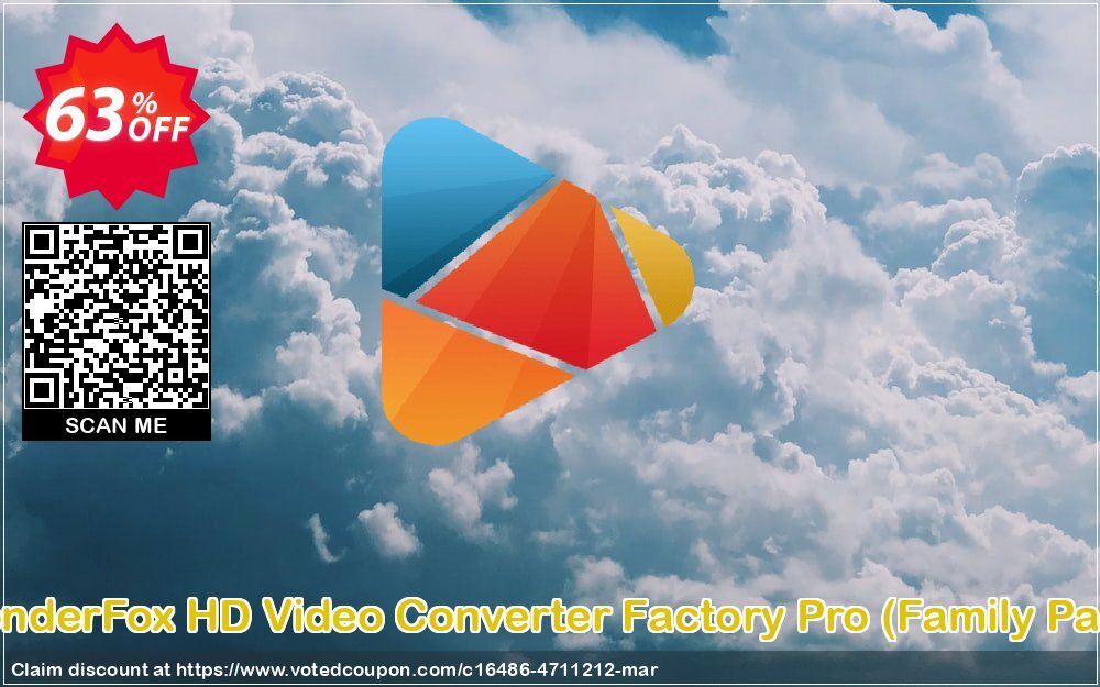 WonderFox HD Video Converter Factory Pro, Family Pack  Coupon Code May 2024, 63% OFF - VotedCoupon