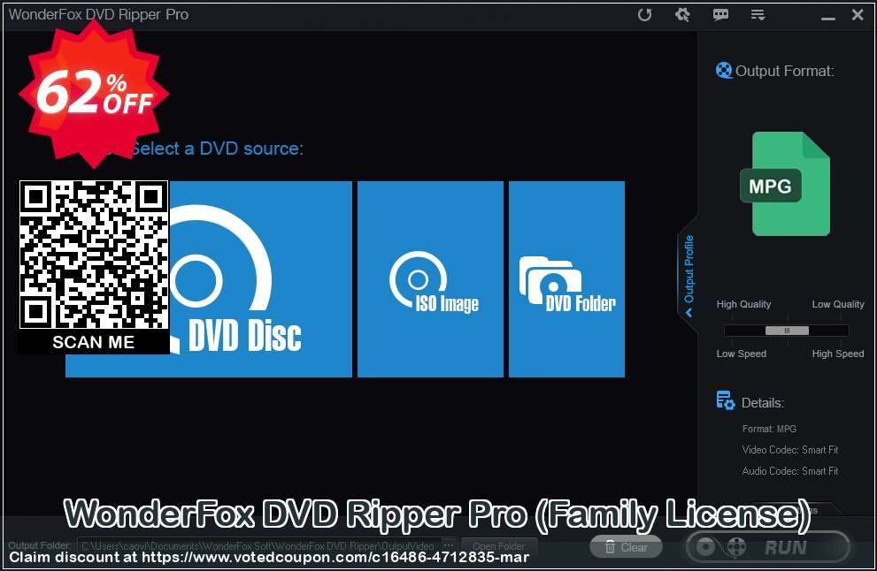 WonderFox DVD Ripper Pro, Family Plan  Coupon Code Apr 2024, 62% OFF - VotedCoupon