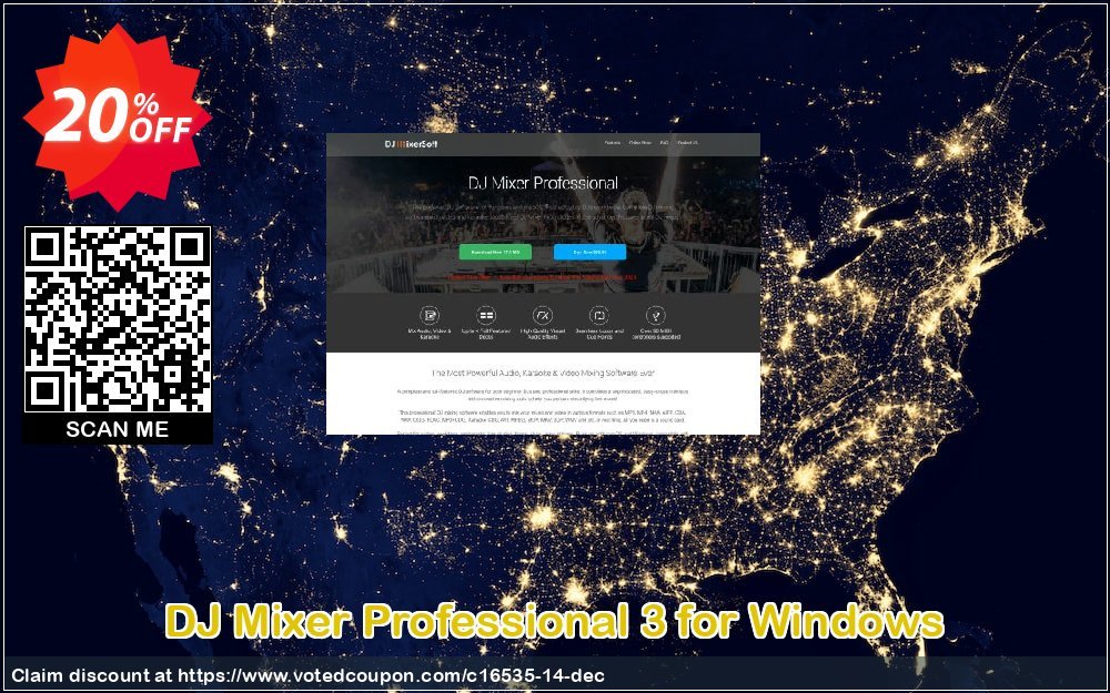 DJ Mixer Professional 3 for WINDOWS Coupon, discount DJMixerPro 20%OFF. Promotion: DJMixerPro 20%OFF