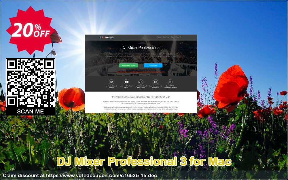 DJ Mixer Professional 3 for MAC Coupon, discount DJMixerPro 20%OFF. Promotion: DJMixerPro 20%OFF
