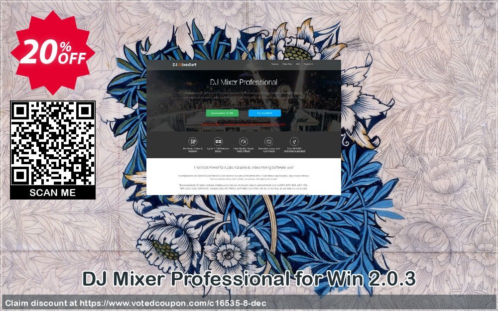 DJ Mixer Professional for Win 2.0.3 Coupon, discount DJMixerPro 20%OFF. Promotion: DJMixerPro 20%OFF