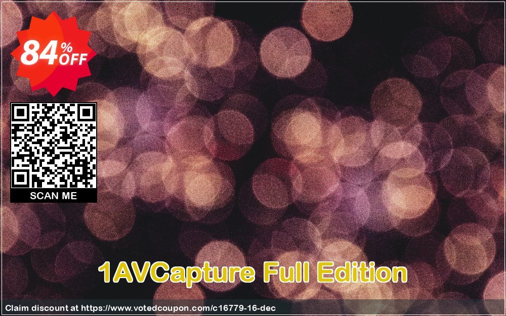 1AVCapture Full Edition Coupon, discount Coupon $50USD Off. Promotion: 90% Discount
