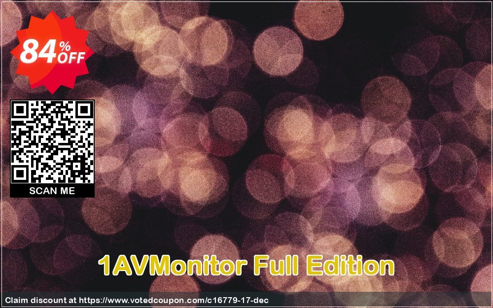 1AVMonitor Full Edition Coupon, discount Coupon $50USD Off. Promotion: 90% Discount