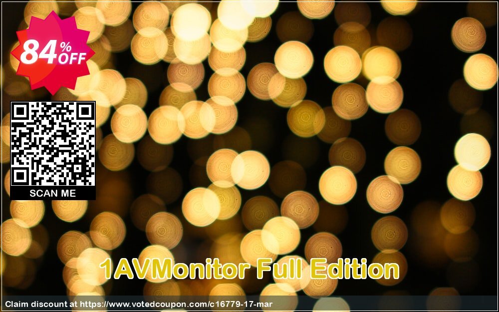 1AVMonitor Full Edition Coupon, discount Coupon $50USD Off. Promotion: 90% Discount