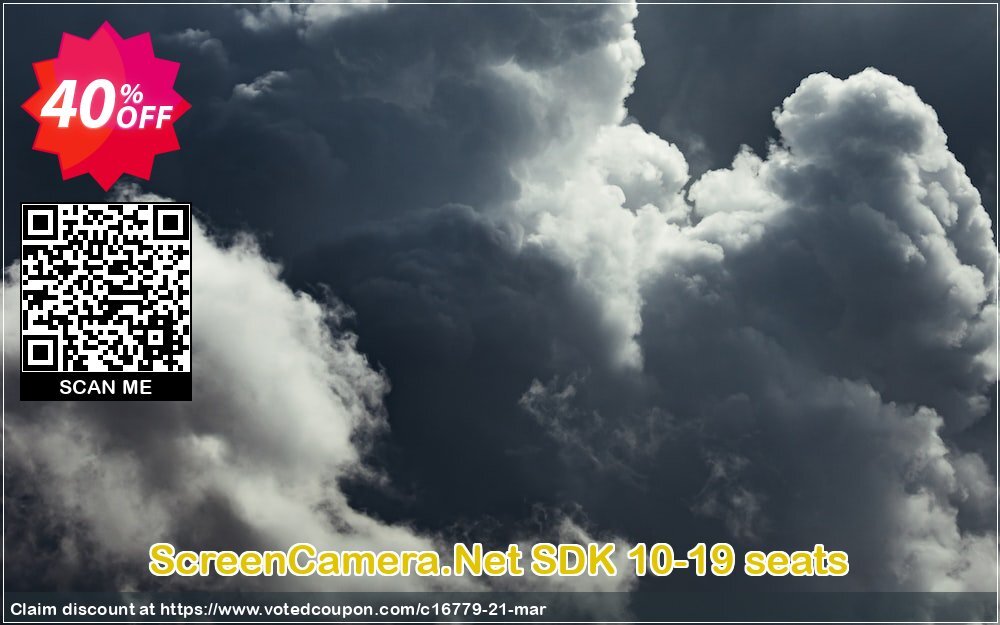 ScreenCamera.Net SDK 10-19 seats Coupon, discount GLOBAL40PERCENT. Promotion: 90% Discount