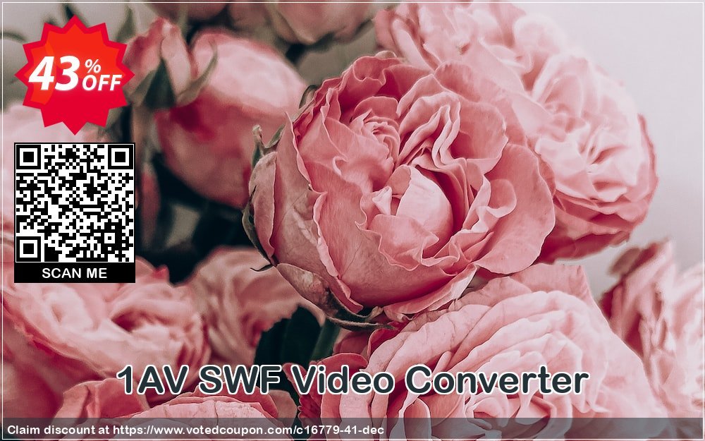 1AV SWF Video Converter Coupon, discount GLOBAL40PERCENT. Promotion: 90% Discount