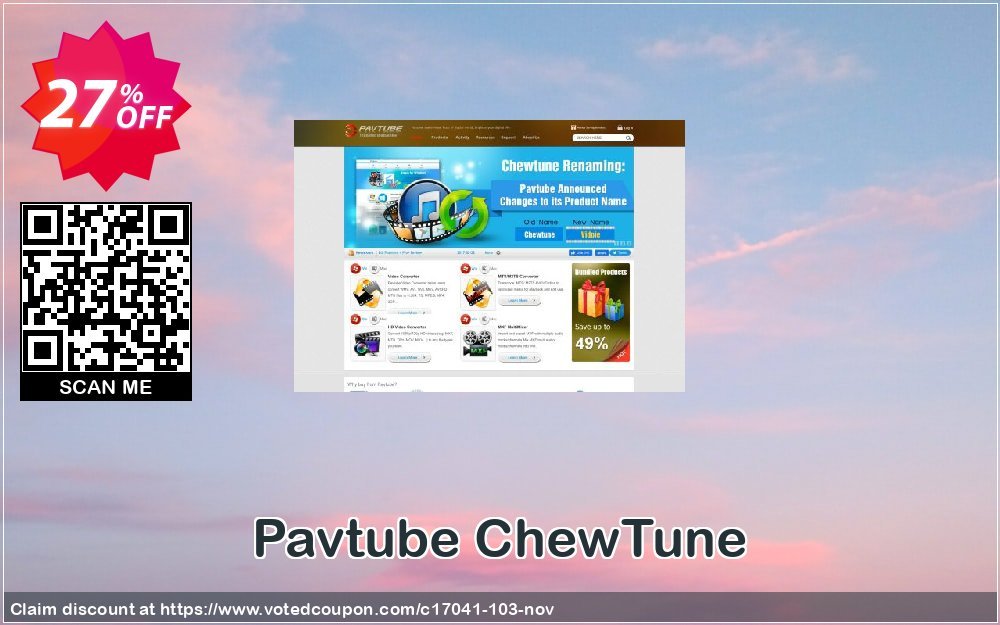 Pavtube ChewTune Coupon, discount Pavtube Studio discount coupon (17041). Promotion: Pavtube Studio coupon codes (17041)