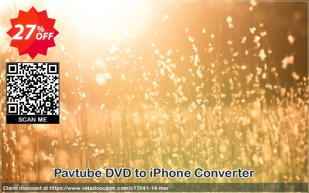 Pavtube DVD to iPhone Converter Coupon, discount Pavtube Studio discount coupon (17041). Promotion: Pavtube Studio coupon codes (17041)