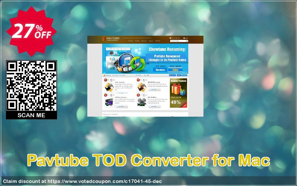 Pavtube TOD Converter for MAC Coupon Code Apr 2024, 27% OFF - VotedCoupon