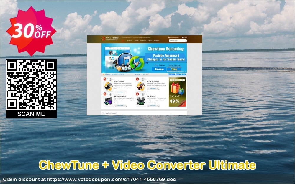 ChewTune + Video Converter Ultimate Coupon, discount ChewTune + Video Converter Ultimate amazing discount code 2024. Promotion: amazing discount code of ChewTune + Video Converter Ultimate 2024