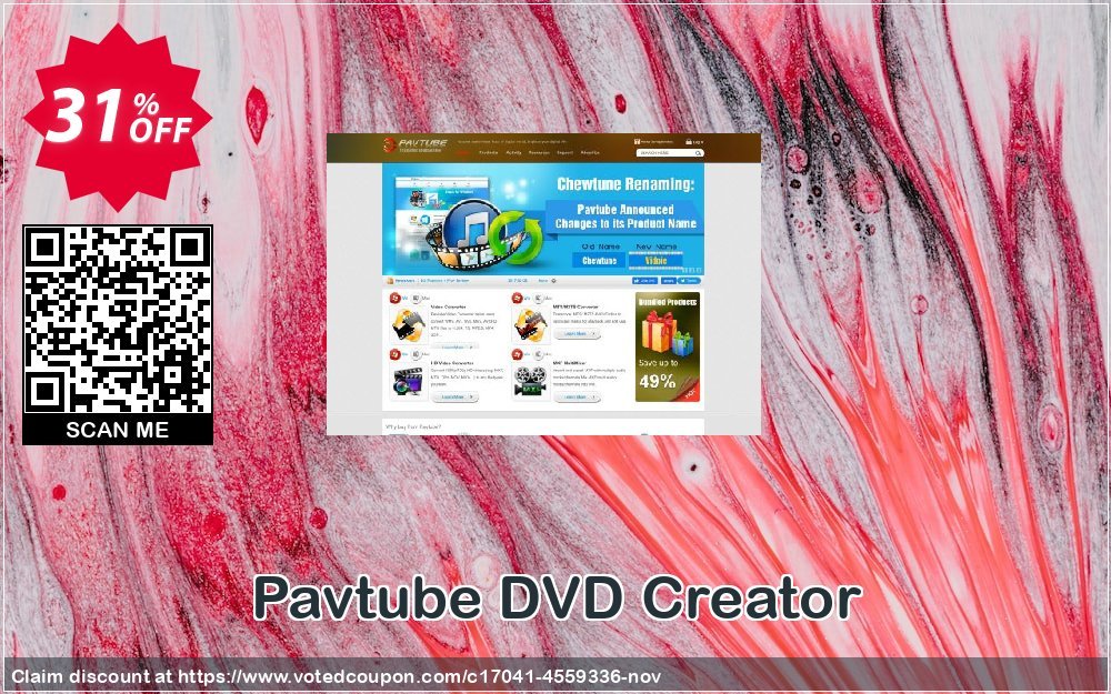 Pavtube DVD Creator Coupon, discount Pavtube DVD Creator staggering sales code 2023. Promotion: staggering sales code of Pavtube DVD Creator 2023