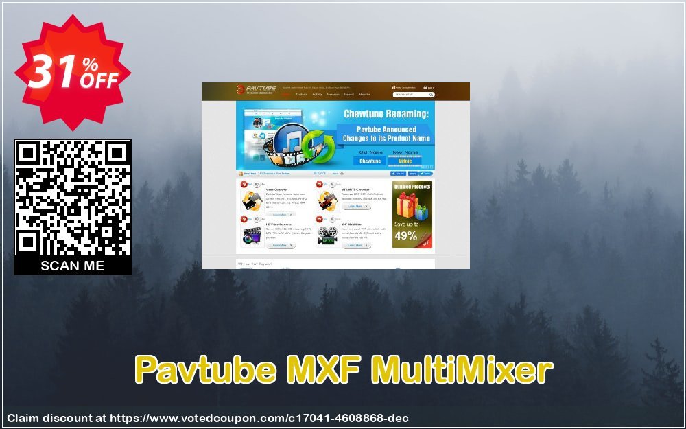 Pavtube MXF MultiMixer Coupon, discount Pavtube MXF MultiMixer super sales code 2024. Promotion: super sales code of Pavtube MXF MultiMixer 2024