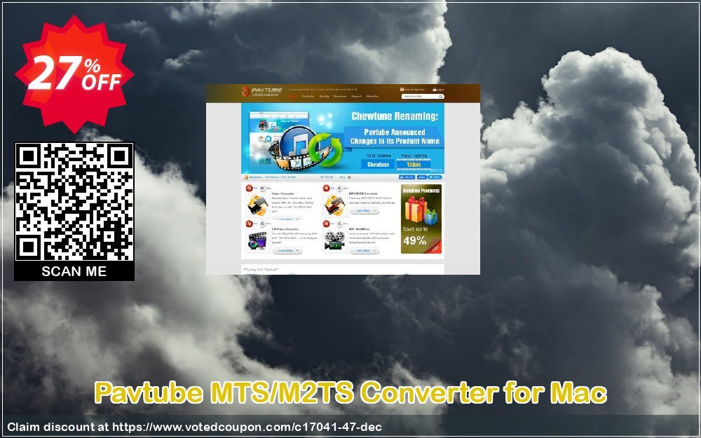 Pavtube MTS/M2TS Converter for MAC Coupon, discount Pavtube Studio discount coupon (17041). Promotion: Pavtube Studio coupon codes (17041)