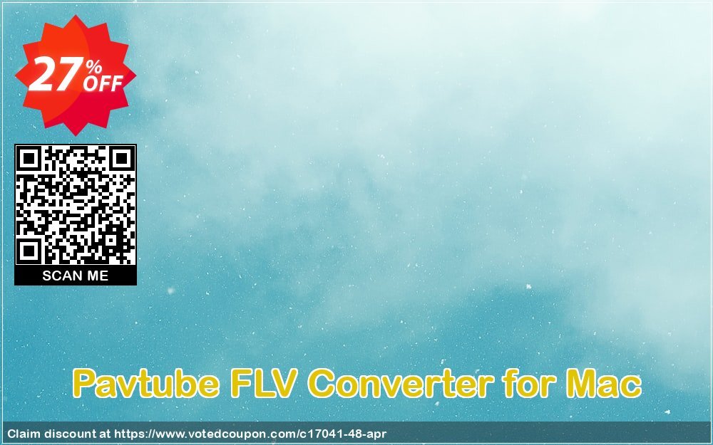 Pavtube FLV Converter for MAC Coupon, discount Pavtube Studio discount coupon (17041). Promotion: Pavtube Studio coupon codes (17041)