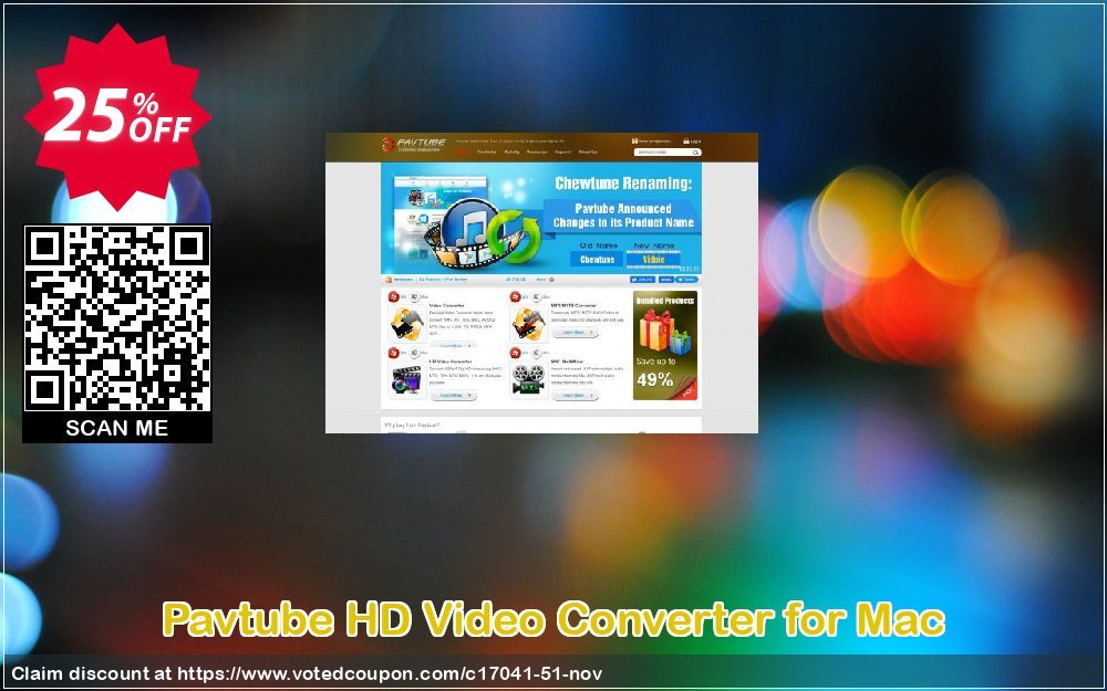 Pavtube HD Video Converter for MAC Coupon, discount Pavtube Studio discount coupon (17041). Promotion: Pavtube Studio coupon codes (17041)