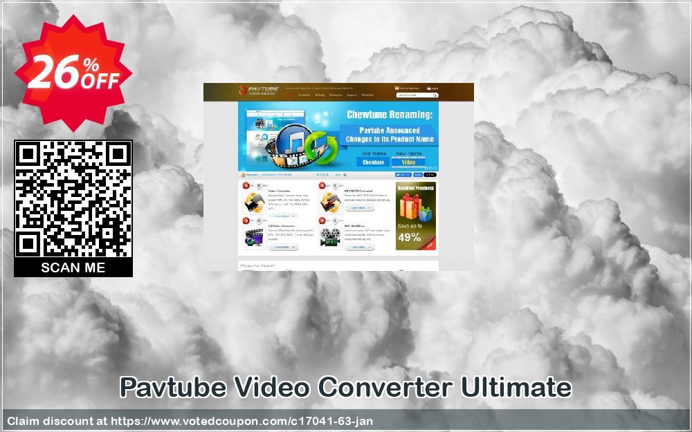 Pavtube Video Converter Ultimate Coupon, discount PAVT-C0MU-BITS. Promotion: Bitsdujour Promotion