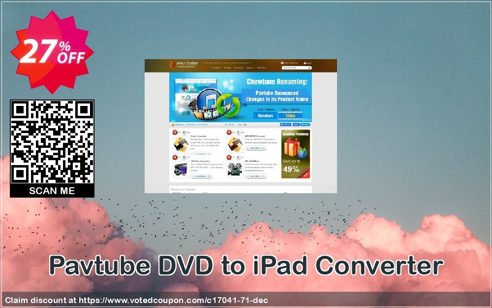 Pavtube DVD to iPad Converter Coupon, discount Pavtube Studio discount coupon (17041). Promotion: Pavtube Studio coupon codes (17041)