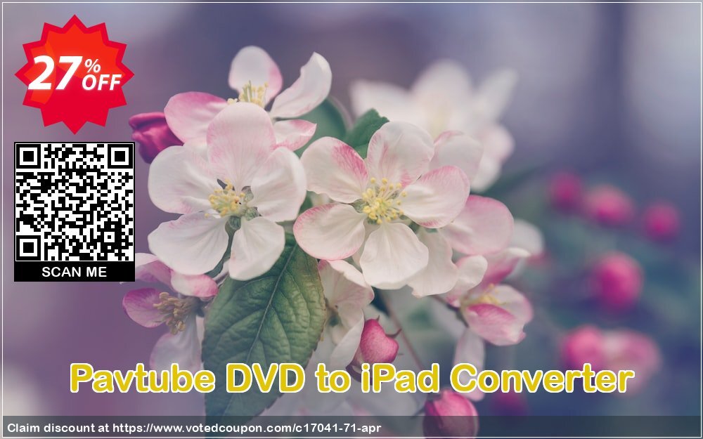 Pavtube DVD to iPad Converter Coupon, discount Pavtube Studio discount coupon (17041). Promotion: Pavtube Studio coupon codes (17041)