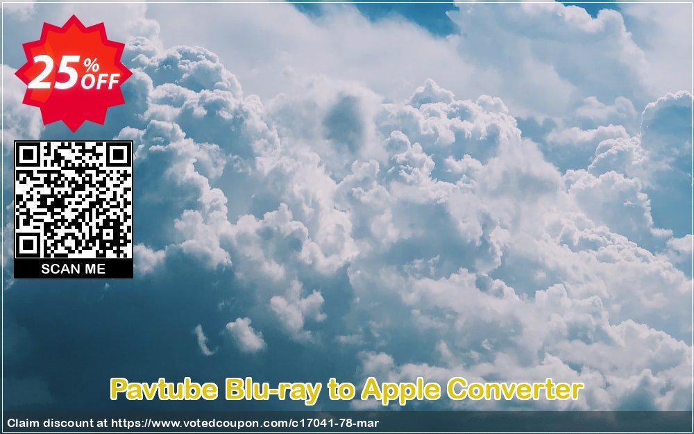 Pavtube Blu-ray to Apple Converter Coupon, discount Pavtube Studio discount coupon (17041). Promotion: Pavtube Studio coupon codes (17041)